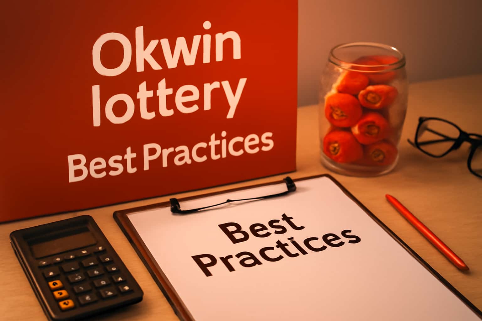Informational graphic about best practices for the Okwin lottery platform.