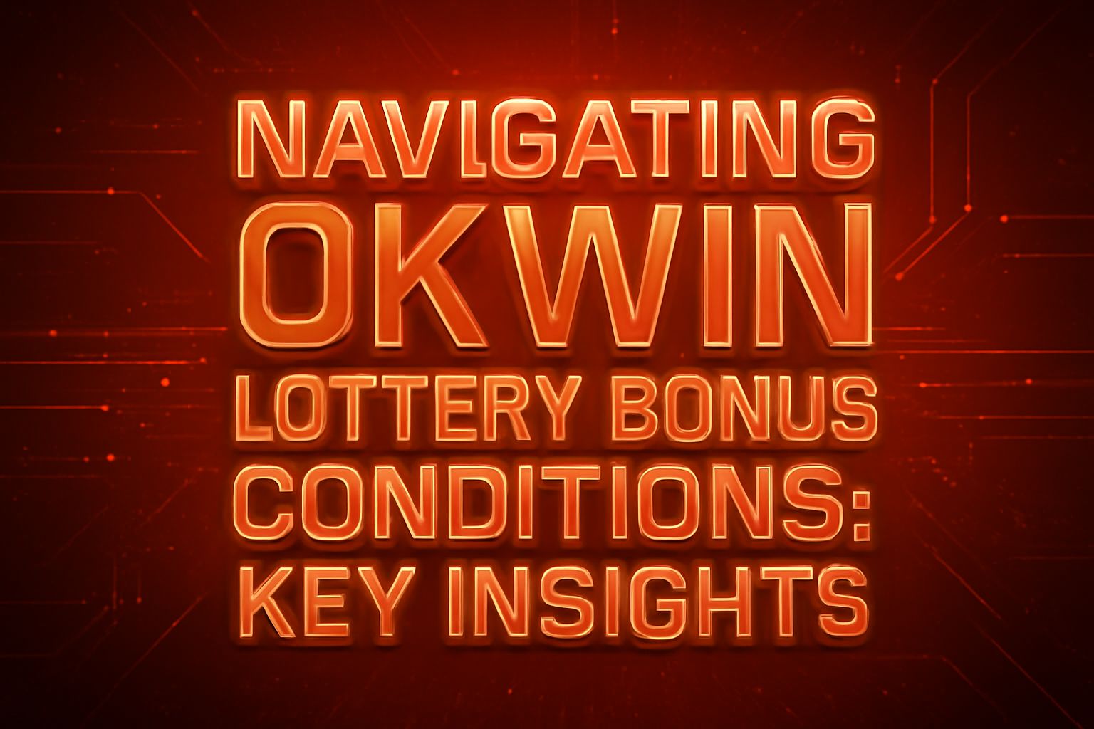 An informative scene representing community resources for Okwin lottery.