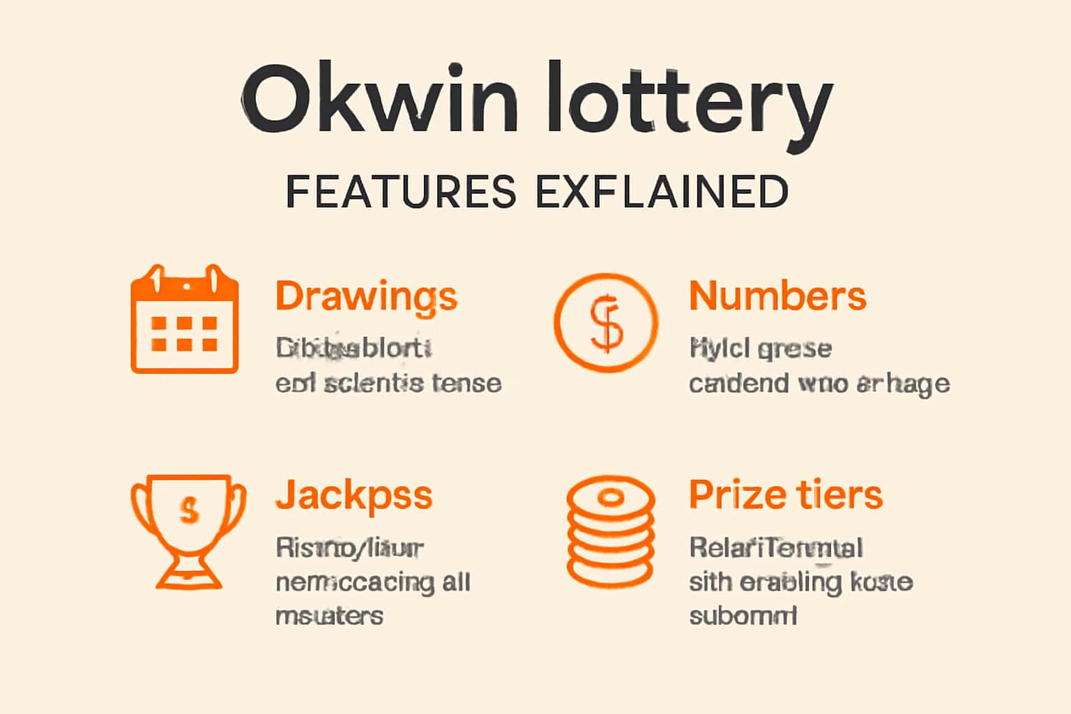 An informative scene illustrating the features of Okwin lottery.