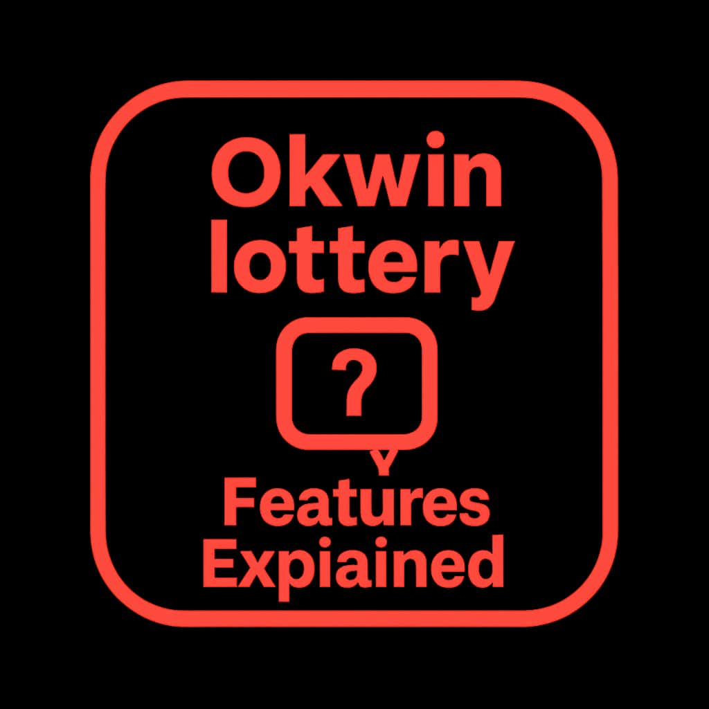 A badge representing the Okwin lottery features.