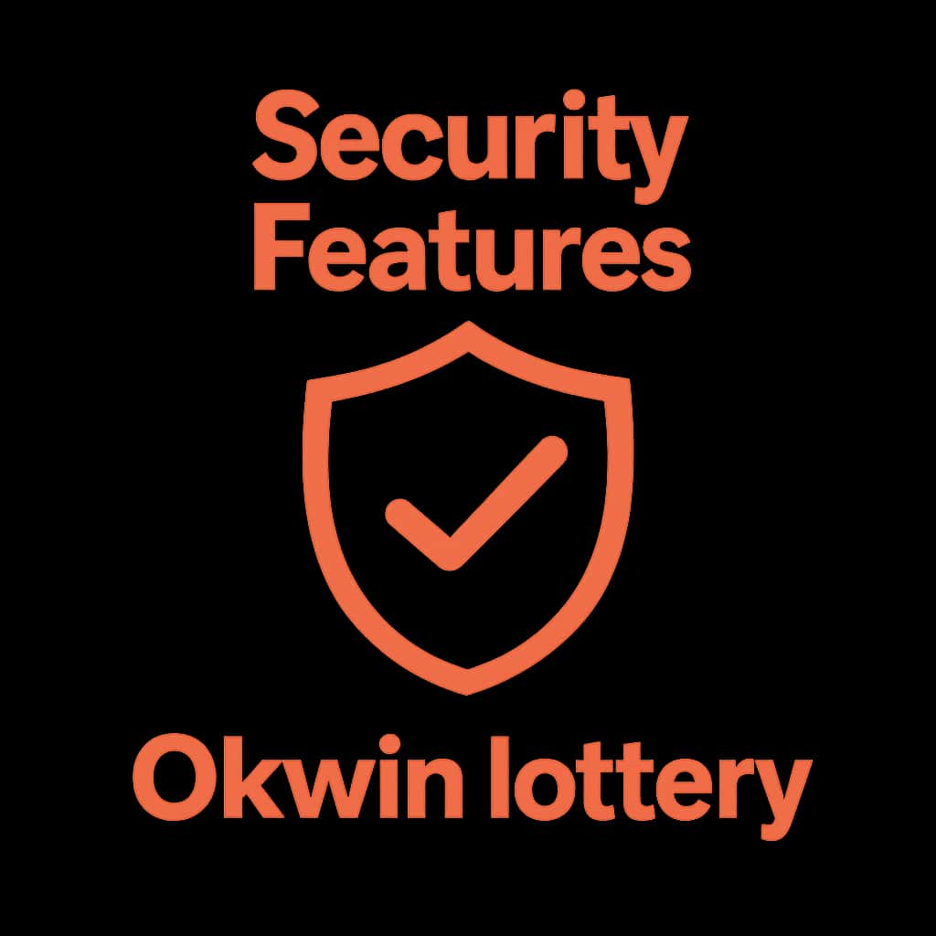 A professional badge icon for Okwin lottery security features.
