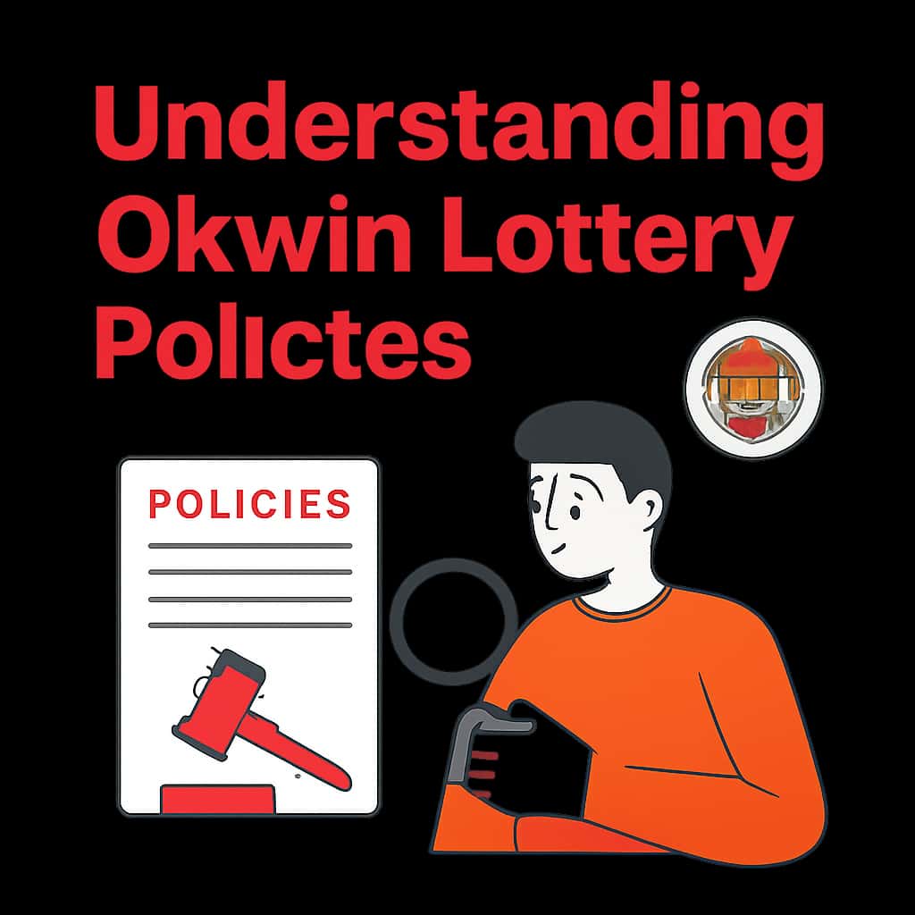An educational diagram outlining key elements of Okwin lottery Policies.